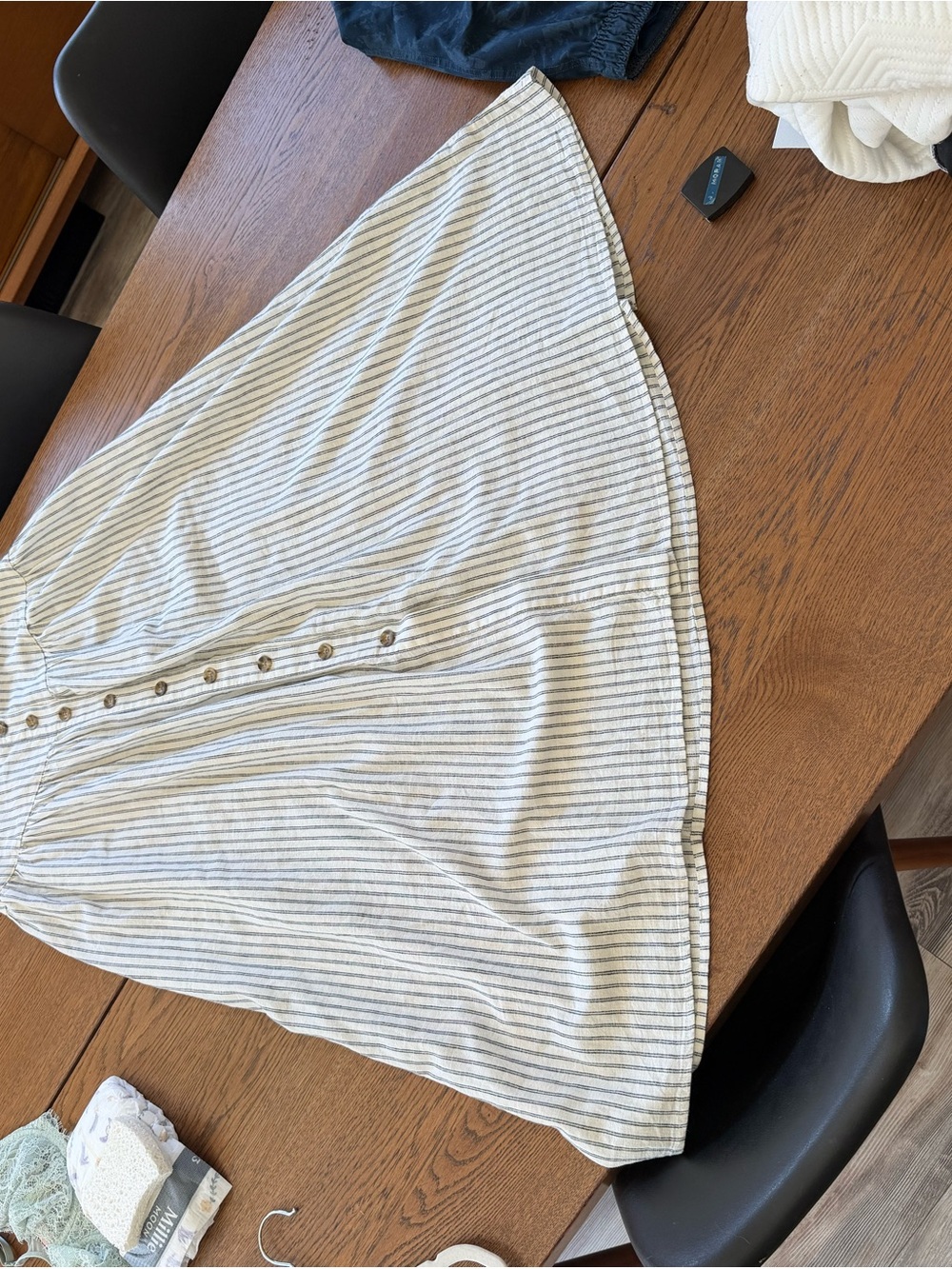 Marine Layer Jade Button Through Skirt - Picture 4 of 12